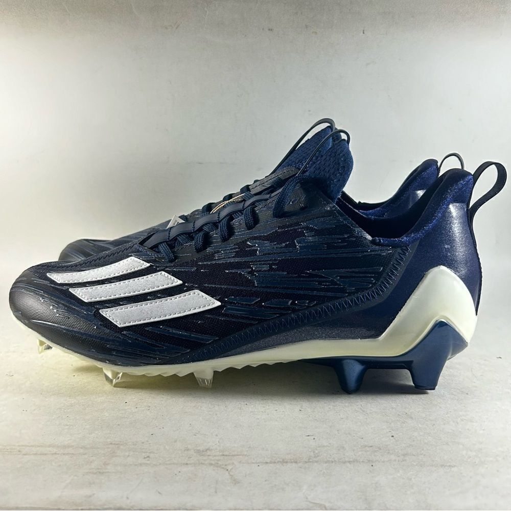 Adidas Adizero Men’s Football Cleats Dark Blue Size 14 HR1604 - Picture 3 of 8